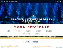 Tablet Screenshot of markknopfler.com